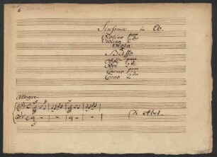 Sinfonien; orch; Es-Dur; K 39