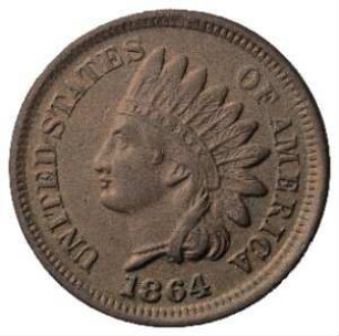 Münze, 1 Cent, 1864