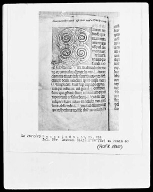Psalterium — Initiale S (alvum me fac), Folio 58 verso