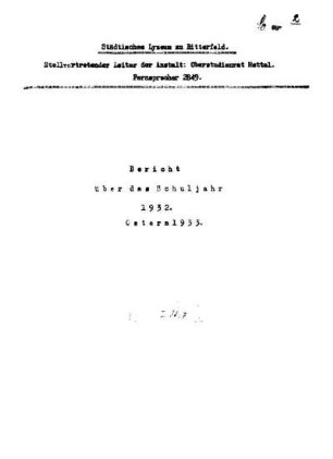 1932/33: Bericht ... - 1932/33