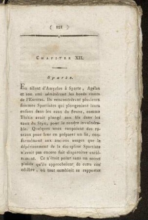 Chapitre XII. Sparte.