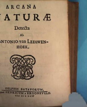Arcana naturae detecta, 1