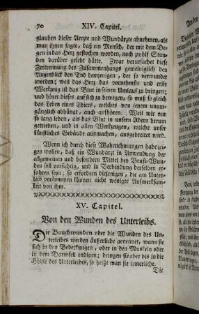 XV. Capitel. Von den Wunden des Unterleibs