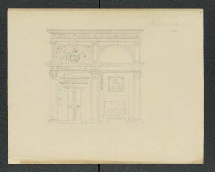 Siena, Dombibliothek, Wandaufriss [Carl Luckow, zeichnerischer Nachlass]