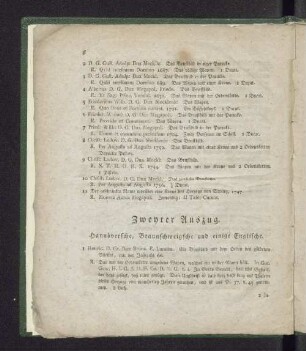Zweyter Auszug.
