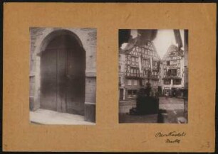 Am Markt, Bernkastel: Ansichten (aus: Skizzen- und Fotoalbum 19)