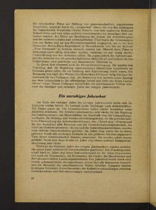 Ein unruhiges Jahrzehnt