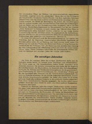 Ein unruhiges Jahrzehnt