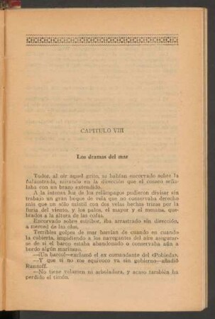 Capítulo VIII - Los dramas del mar
