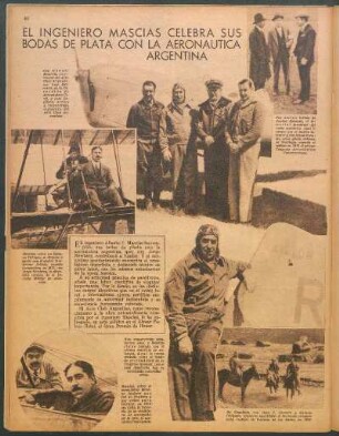 El ingeniero Mascías celebra sus bodas de plata con la aeronautica argentina [Fotografías]