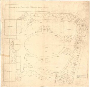 Hildebrand, Adolf von; Bergisch Gladbach; Papierfabrik J. W. Zanders, Denkmal von Anton Zanders, Brunnendenkmal und Gartenbrunnen von Richard Zanders - Parkanlage der Fabrik (Lageplan)