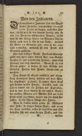 Von den Indianern.