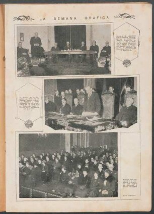 La asamblea extraordinaria en la Asociación Médica Argentina en honor de los profesores Sebastián Recasens, Henry Roger y Alejandro Nustig