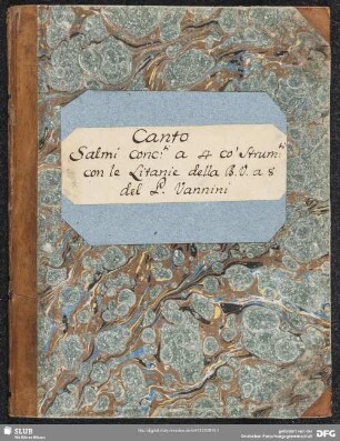 Psalmi ad Vesperas musicis trium : et quattuor vocum concentibus accommodati cum quattuor instrumentis musicalibus; opus tertium