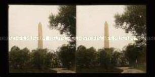 Obelisk zu Ehren des ersten Präsidenten der Vereinigten Staaten von Amerika George Washington im Washington Monument State Park, Washington