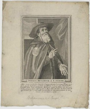 Bildnis des Petrus Betancur