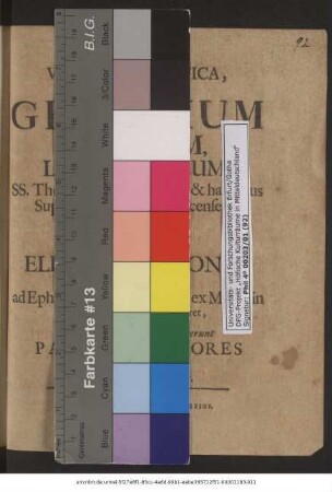Vota Propemptica, Quibus Georgium Weissium, Leucopetraeum, SS. Theologiae Licentiatum, & hactenus Superintendentem Coldicensen, cum, a Serenissimo Electore Saxoniae legitime vocatus, ad Ephoriam Tenstadiensem, ex Misnia in Thuringiam, abitum pararet, pia intentione prosequi voluerunt Patroni, Fautores Et Amici. Mense Septembri 1687