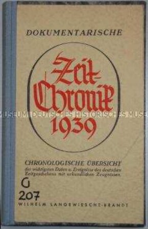 Chronik des Jahres 1939