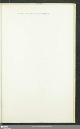 Bibliographische Angaben