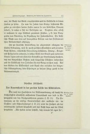 Fünfter Abschnitt. Der Bauernstand in der zweiten Hälfte des Mittelalters