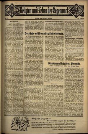 Dritte Ausgabe vom Sonntag, den 27. Januar 1935.