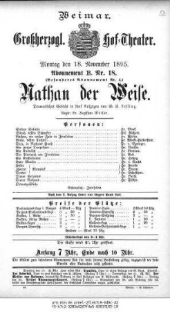Nathan der Weise