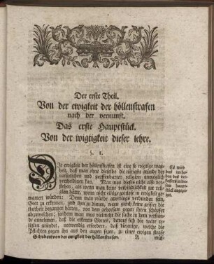 Das erste Hauptstück. Von der wigtigkeit dieser lehre.