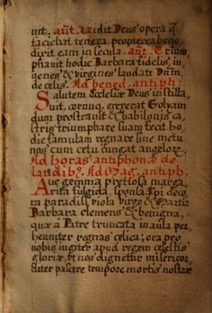 Diurnale monasticum secundum rubricam Romanam & secundum ritum consuetudinemque fratrum monasterii Ss. Udalrici & Afre Augustensis Ordinis Sancti Benedicti