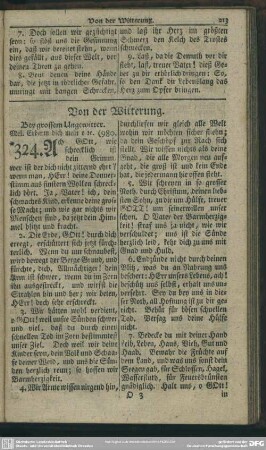 Von der Witterung