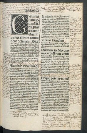 Circa initium secundi libri phisicorum ...