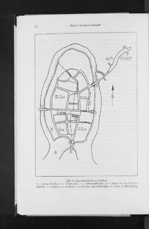 Abb. 4: Quartiereinteilung Itzehoes.