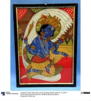 Gott Vishnu auf der Schlange Ananta