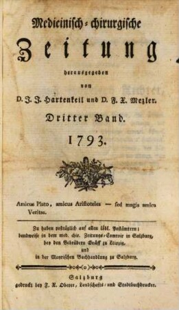 Medicinisch-chirurgische Zeitung. 1793, 3