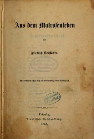 Aus dem Matrosenleben