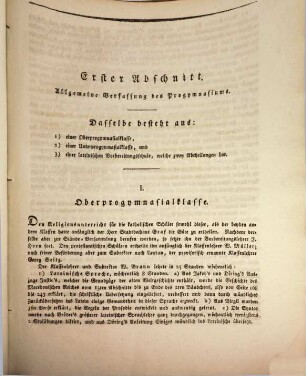 Jahresbericht von dem Königlichen Progymnasium zu Frankenthal : bekanntgemacht bei der öffentlichen Preisevertheilung. 1819