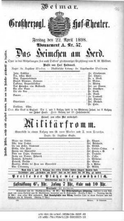 Das Heimchen am Herd