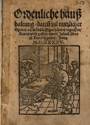 Ordenliche Haußhaltung