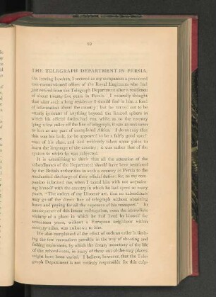 The Telegraph Department in Persia.