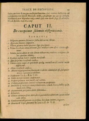 Caput II. De exceptione solennis obsignationis.