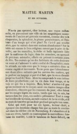 Maître Martin et ses ouvriers