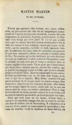 Maître Martin et ses ouvriers