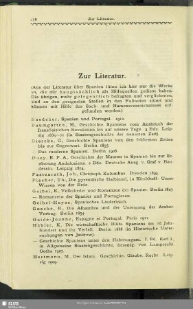 Zur Literatur