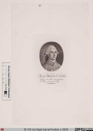 Bildnis Jean-Dominque Cassini d. J. comte de