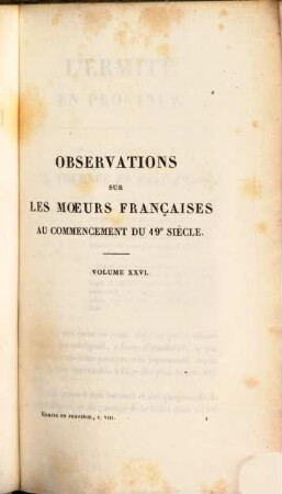 Oeuvres complètes d'Étienne Jouy : avec des éclaircissements et des notes, 26. Essais sur les moeurs ; 8