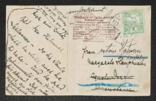 Brief von Lajos Hatvany an Gerhart Hauptmann und Margarete Hauptmann