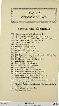 Mittwoch nachmittags 3 Uhr. (Nr. 384-548)