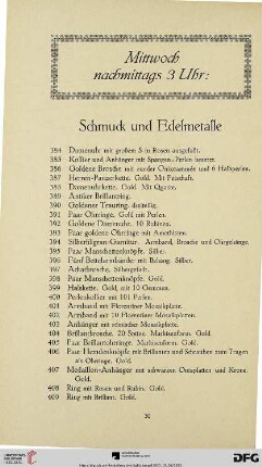 Mittwoch nachmittags 3 Uhr. (Nr. 384-548)