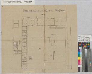 Wocklum (Balve) Ökonomie Übersichtsplan um 1914 1 : 200 65 x 74 Zeichnung Landsberg-Velen