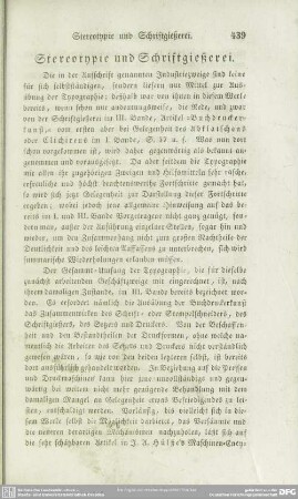 Stereotypie und Schriftgießerei