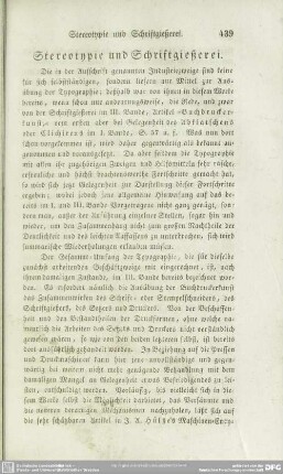 Stereotypie und Schriftgießerei